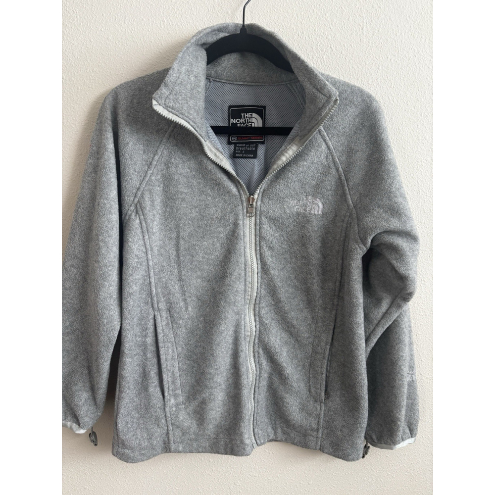 Men's Sm North Face Summit Series Fleece Jacket Full Zip Gray Weatherproof